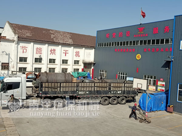 沙子烘幹機發貨現場