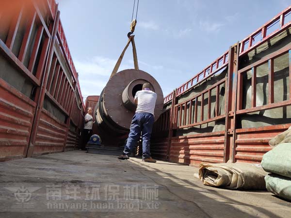 三筒烘幹機發貨現場