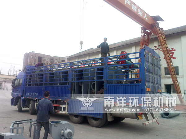 玻璃纖維烘幹機裝車