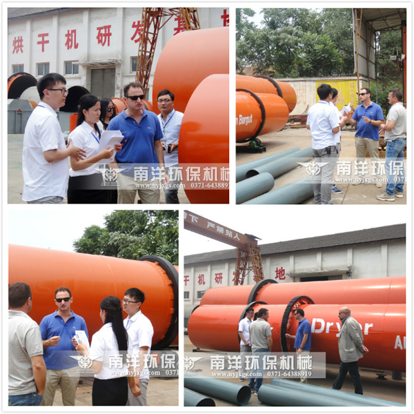 參觀烘幹機（jī）成品區（qū）