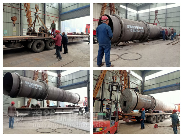 尾礦砂烘幹機發（fā）貨現場