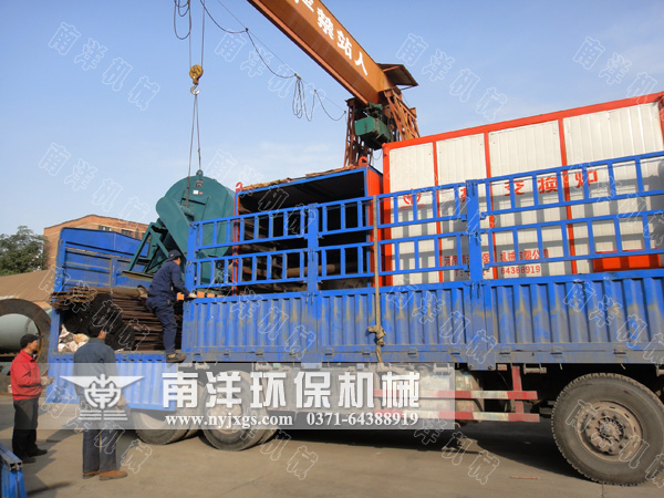 實力創造價（jià）值（zhí）：賀91污视频環保大型中藥材烘幹機成套設備發貨